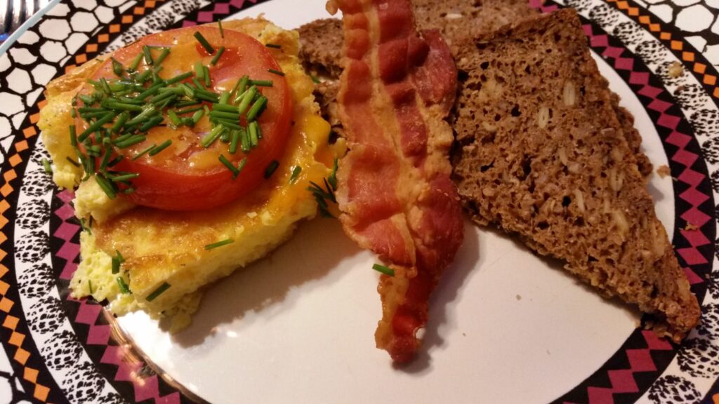 Æggekage bagt i ovn.