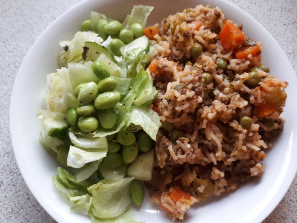 Risret med søde kartofler og porrer