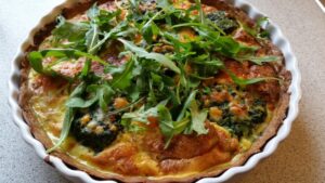 Tærte med Laks, spinat3