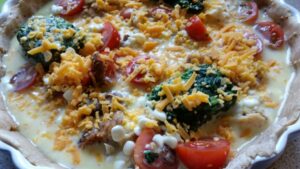 Tærte med tomat, spinat og kuller2