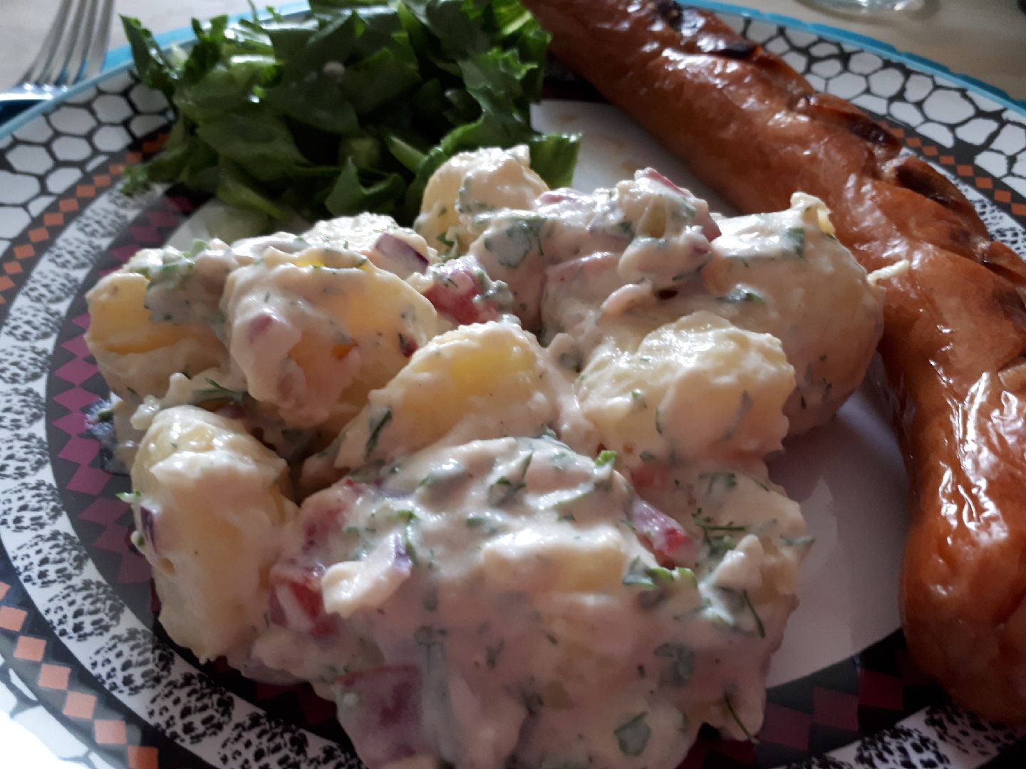 Kartoffelsalat uden maionaise
