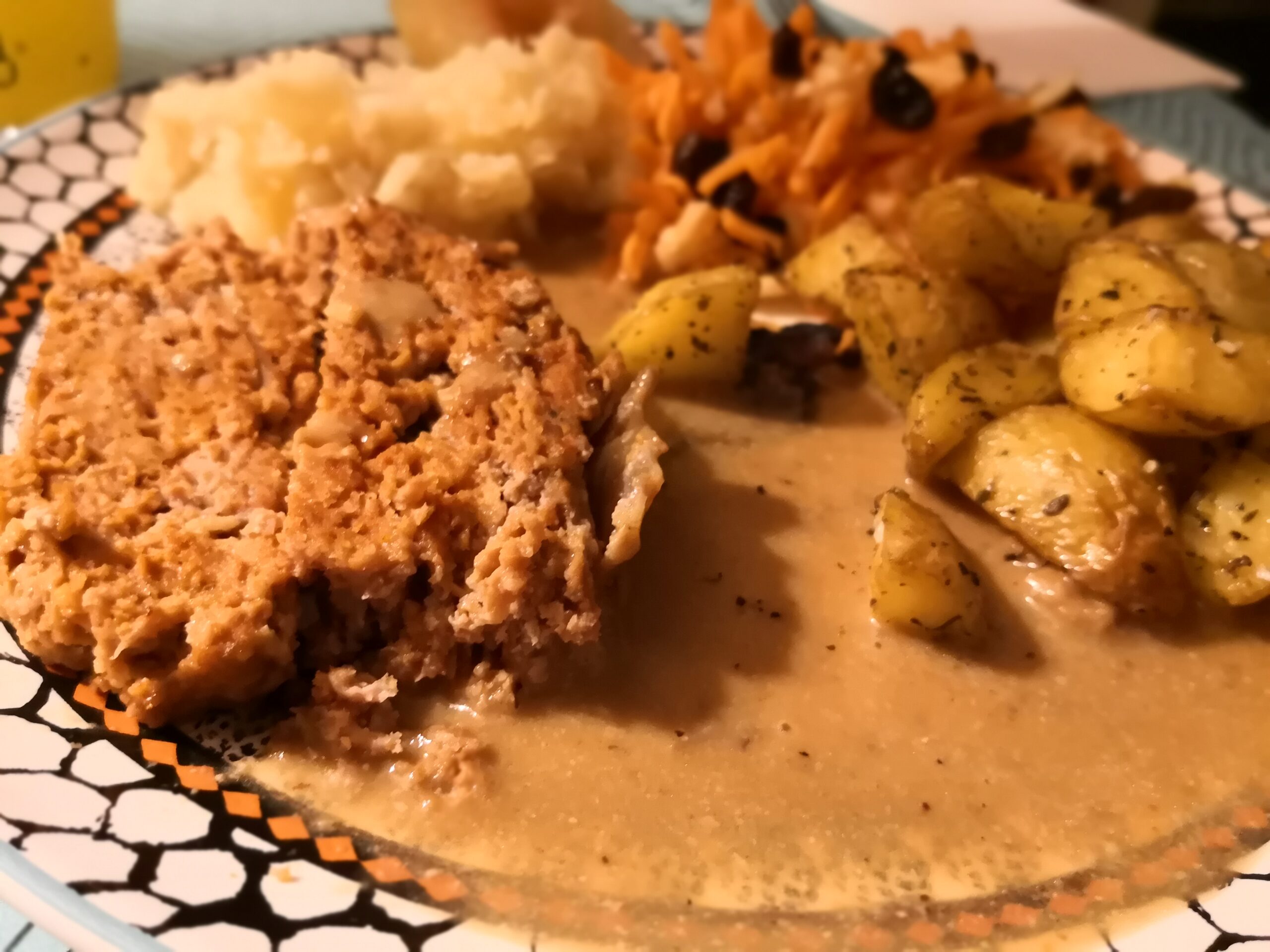 Lamme Farsbrød med aubergine