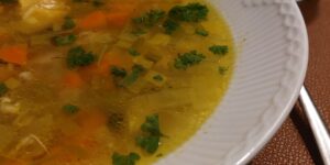 kylling suppe med grønt